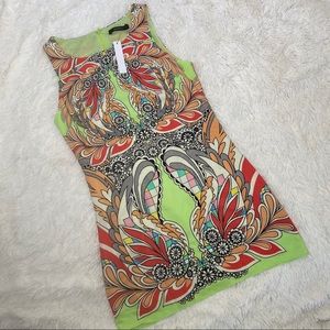 ARK & CO Sleeveless Printed Dress NWT S